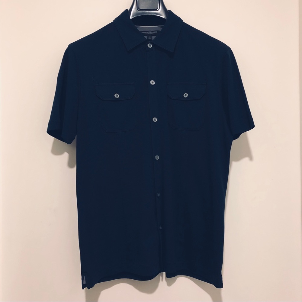 Banana Republic stretch button-down shirt (navy)